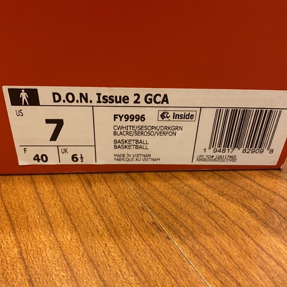 New W Tags Adidas D.O.N DON issue 2 GCA size 7 - Picture 7 of 7